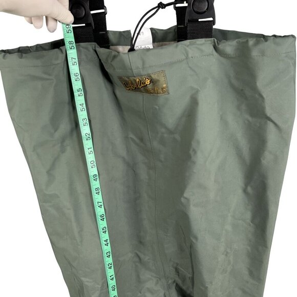 Cabelas Mens 9 Dry-Plus Chest Waders Adjustable Straps Attached Boots Waterproof - Picture 10 of 16